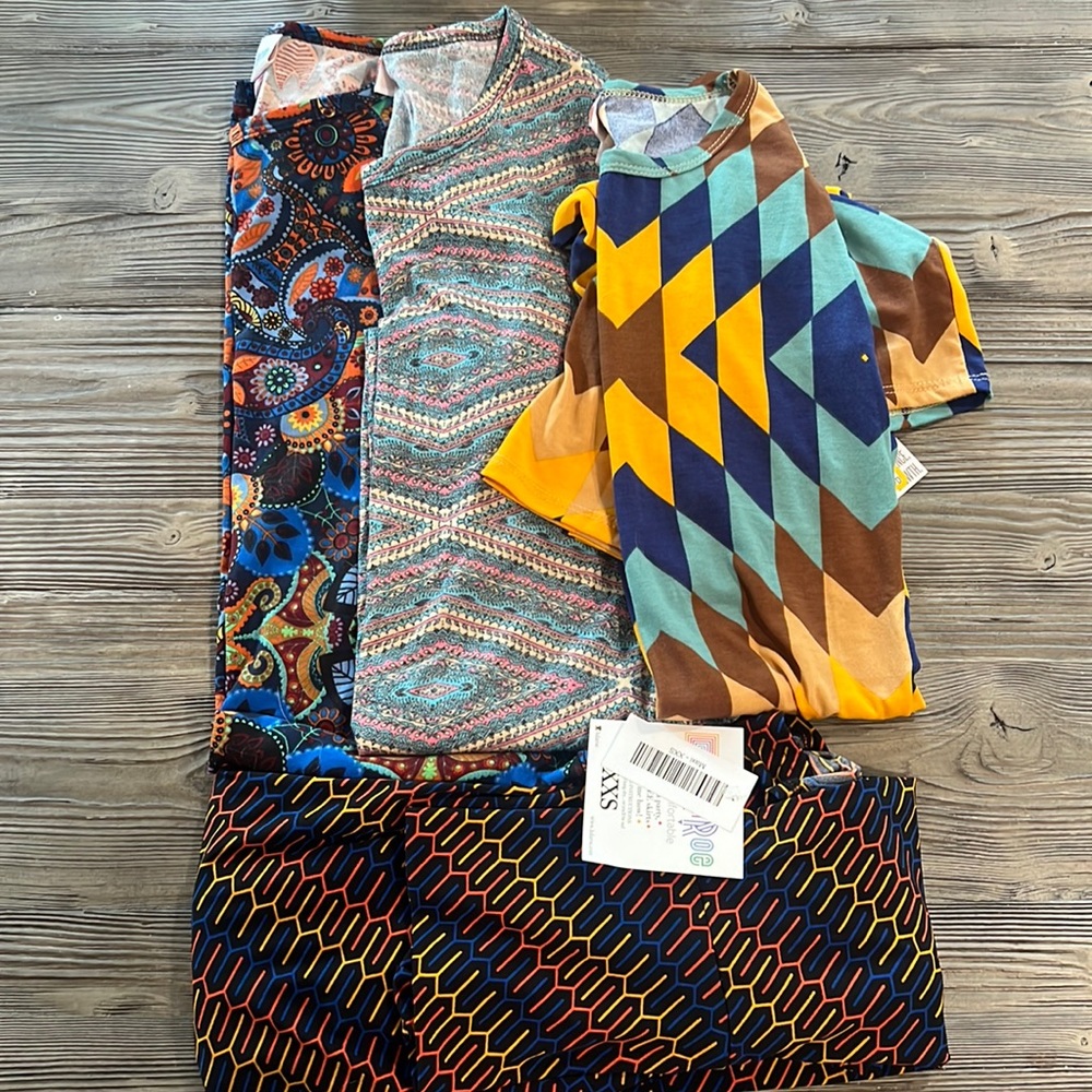 Bundle of NWT XXS (fits lump to xs even smalll) lularoe dresses/skirt